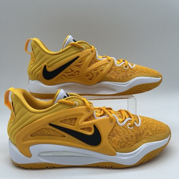Mens Sz 13 Nike KD15 University Gold Black White Basketball Sneakers DX6648 701 main image 7